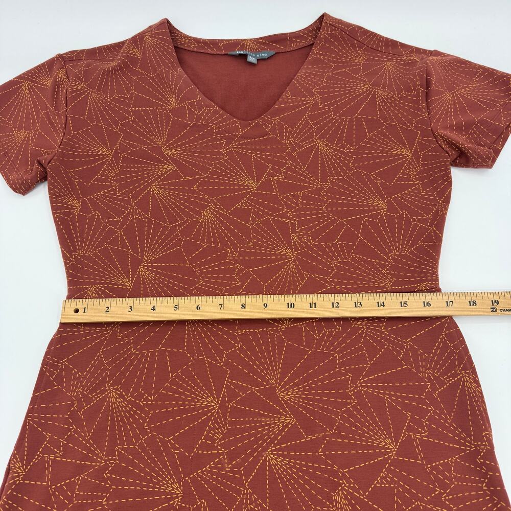 TITLE NINE T-Shirt Dress Pockets Size M Short Sleeve Summer Casual V Neck 120906 - Picture 8 of 9